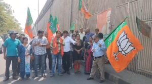 বিজেপির ‘পরিবর্তন যাত্রা’ কে ঘিরে তুমুল উত্তেজনা দুর্গাপুরে।